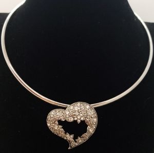 Slider Choker with Heart